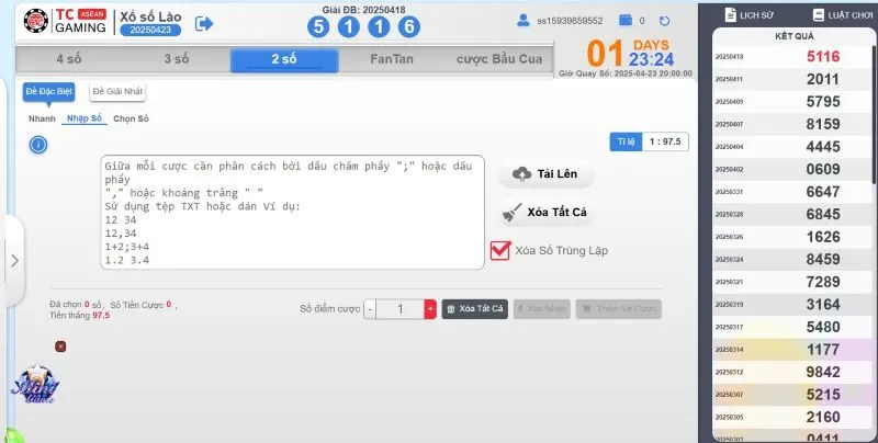 Hướng dẫn chơi Xổ số Lào King88 theo tiêu chuẩn